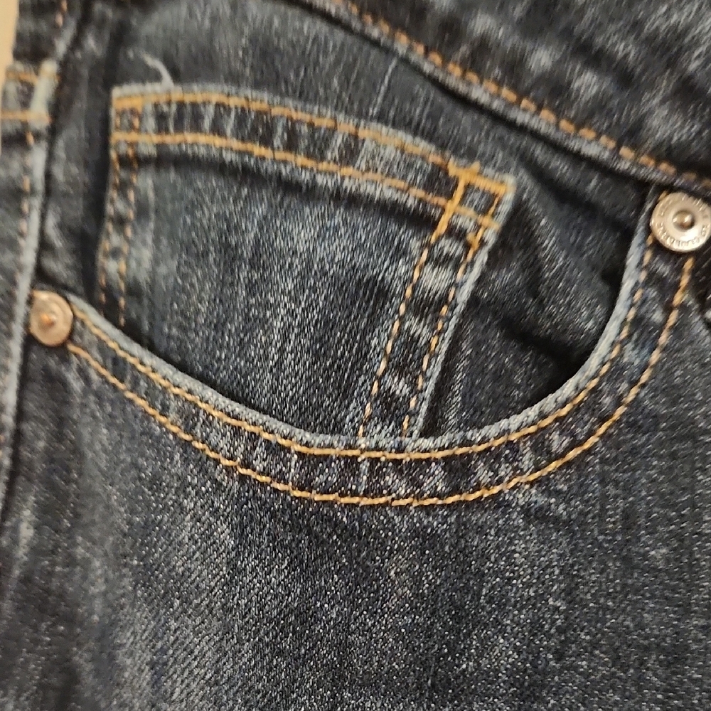 Liz Claiborne Blue Straight Leg Jeans Classic Fit - Picture 3 of 4